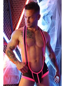BREEDWELL BREEDWELL DIRTY BOY SINGLET NEON PINK