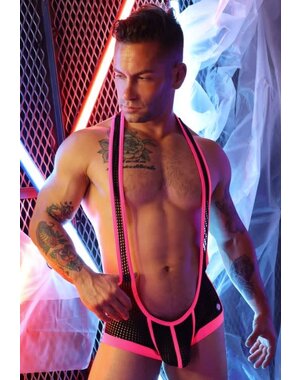 BREEDWELL BREEDWELL DIRTY BOY SINGLET NEON PINK