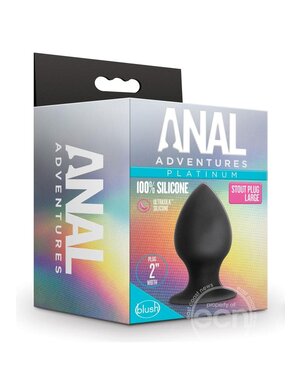 BLUSH NOVELTIES ANAL ADVENTURES PLATINUM STOUT PLUG