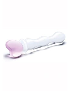 GLAS GLAS SWEETHEART DILDO CLEAR/PINK