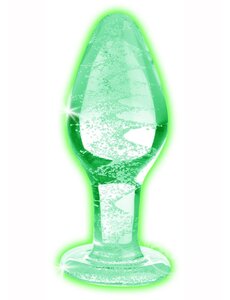 BOOTY SPARKS BOOTY SPARKS GLOW-IN-THE-DARK GLASS ANAL PLUG
