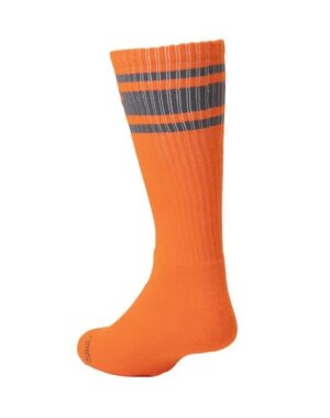 NASTY PIG NASTY PIG HOOK'D UP SPORT SOCKS FLAME ORANGE/ROCK GREY