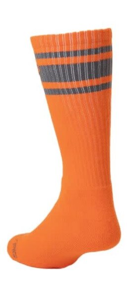 NASTY PIG NASTY PIG HOOK'D UP SPORT SOCKS FLAME ORANGE/ROCK GREY