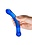 GLAS CURVED GLASS G-SPOT DILDO BLUE 6"