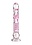 Icicles ICICLES #6 TEXTURED GLASS DILDO 8.5inch PINK