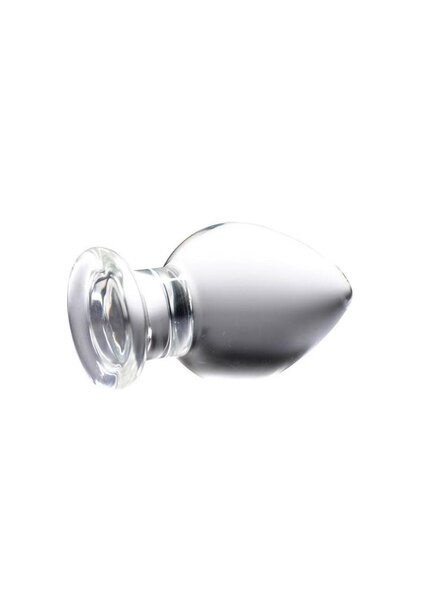 PRISMS PRISMS MOLTEN WIDE GLASS CLEAR BUTT PLUG