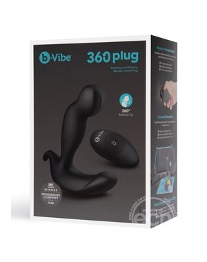 B-VIBE B VIBE 360 PLUG ROTATING & VIBRATING BLACK