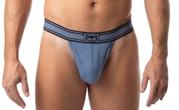NASTY PIG NASTY PIG CORE THONG DENIM HEATHER BLUE/BLACK