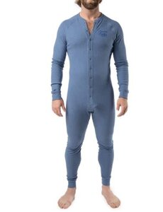 NASTY PIG NASTY PIG UNION SUIT DENIM BLUE HEATHER