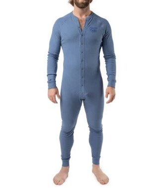 NASTY PIG NASTY PIG UNION SUIT DENIM BLUE HEATHER
