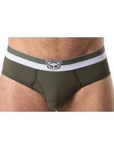 NASTY PIG NASTY PIG HORIZON Y-FRONT BRIEF ARMY GREEN