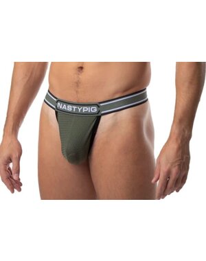 NASTY PIG NASTY PIG TITLE THONG ARMY GREEN