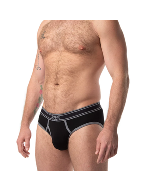 NASTY PIG NASTY PIG CORE Y-FRONT BRIEF BLACK/GREY