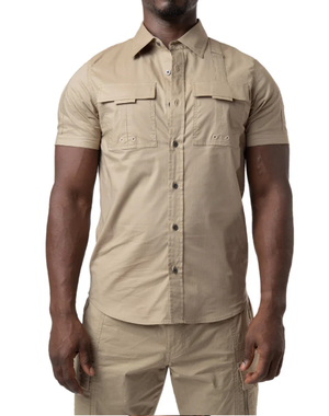 NASTY PIG NASTY PIG ENDEAVOR SHORT SLEEVE SHIRT KHAKI