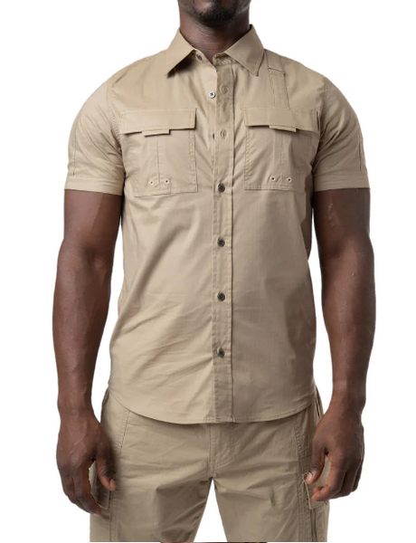 NASTY PIG NASTY PIG ENDEAVOR SHORT SLEEVE SHIRT KHAKI