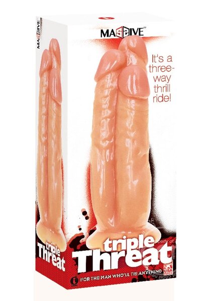ICON BRANDS TRIPLE THREAT 3 COCK DILDO