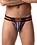NASTY PIG NASTY PIG STATIC JOCK STRAP-STATIC GREY/FLAME ORANGE