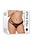 Barely Bare BARELY BARE ASYMMETRICAL THONG PANTY  BLACK & RED PLUS SIZE
