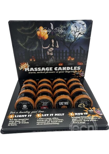 KAMA SUTRA KAMA SUTRA NAUGHTY NOTES MASSAGE CANDLE PUMPKIN SPICE  * 25% OFF *