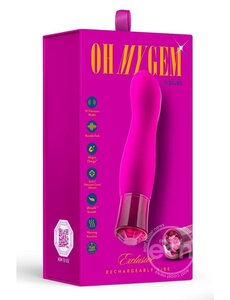 BLUSH NOVELTIES OH MY GEM EXCLUSIVE RECHARGEABLE SILICONE VIBE TOURMALINE