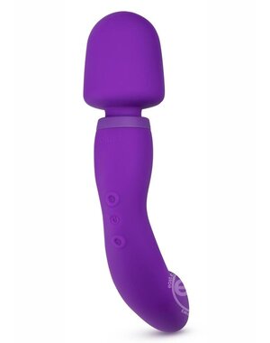 BLUSH NOVELTIES WELLNESS DUAL SENSE RECHARGEABLE SILICONE MASSAGER PURPLE
