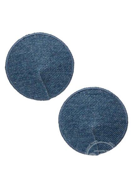 CalExotics RIDE 'EM PREMIUM DENIM COLLECTION ROUND PASTIES