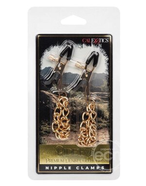 CalExotics RIDE 'EM PREMIUM DENIM COLLECTION NIPPLE CLAMPS