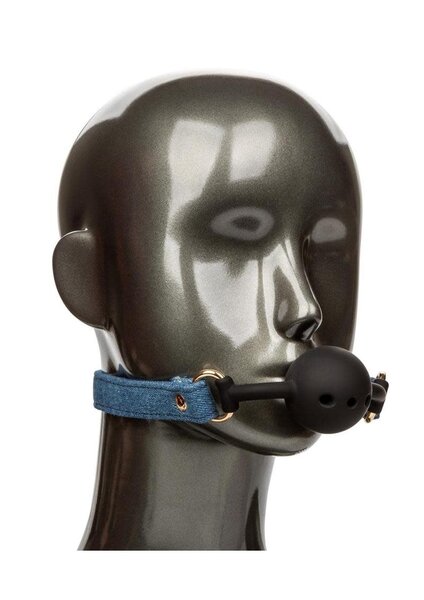 CalExotics RIDE 'EM PREMIUM DENIM COLLECTION BALL GAG