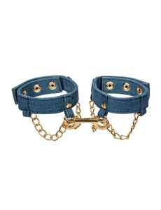CalExotics RIDE 'EM PREMIUM DENIM COLLECTION ANKLE CUFFS