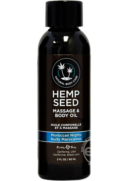 EARTHLY BODY EARTHLY BODY HEMP SEED MASSAGE AND BODY OIL 2oz