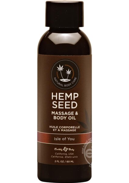EARTHLY BODY EARTHLY BODY HEMP SEED MASSAGE AND BODY OIL 2oz