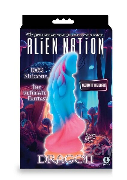 ALIEN NATION ALIEN NATION GLOW DRAGON SILICONE CREATURE DILDO