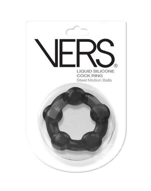 CHANNEL 1 RELEASING VERS LIQUID SILICONE COCK RING STEEL MOTION BALLS