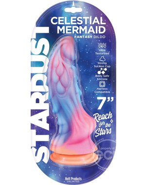 Hott Products STARDUST CELECTIAL MERMAID SILICONE DILDO 7inch