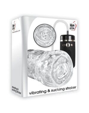 ADAM & EVE ADAM & EVE VIBRATING & SUCKING STROKER WITH REMOTE