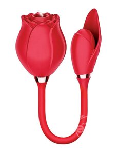 ICON BRANDS WILD ROSE & BULLET RECHARGEABLE CLITORAL STIMULATOR WITH SUCTION