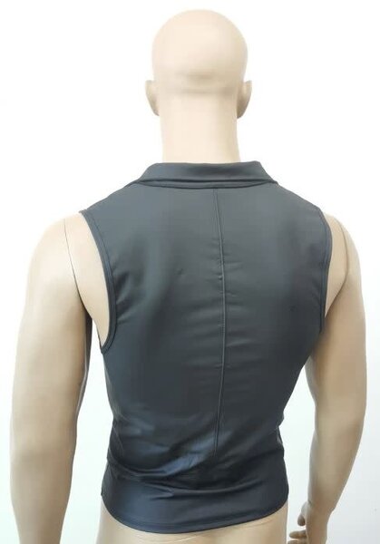 EVEREST TRADING COMPANY LLC SLEEVELESS BLACK MOTORCYCLE JACKET