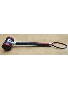 EVEREST TRADING COMPANY LLC MEDIEVAL DUNGEON HAMMER IN BLACK & BURGUNDY LEATHER WITH METAL TRIMMINGS