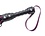 EVEREST TRADING COMPANY LLC LEATHER 23inch FLOGGER WITH HEAVY DUTY HANDLE BLACK & PURPLE