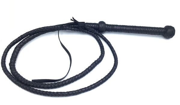 EVEREST TRADING COMPANY LLC 7 FOOT LONG BLACK LEATHER WHIP