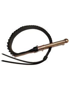EVEREST TRADING COMPANY LLC BLACK ALLIGATOR WHIP WITH METAL HANDLE