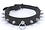 EVEREST TRADING COMPANY LLC LEATHER SKINNY COLLAR WITH SPIKES & O-RING