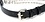 EVEREST TRADING COMPANY LLC BLACK LEATHER DOG COLLAR WITH CHAIN & HEART SHAPED LOCK