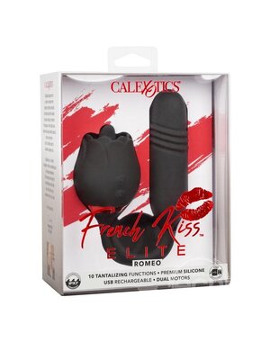 FRENCH KISS FRENCH KISS ELITE ROMEO RECH SILICONE VIBE WITH CLITORAL STIMULATOR