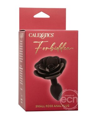 FORBIDDEN FORBIDDEN ROSE SILICONE ANAL PLUG BLACK