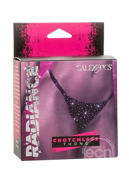 RADIANCE RADIANCE CROTCHLESS THONG BLACK