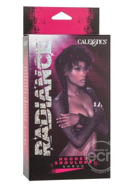 RADIANCE RADIANCE HOODED SHOULDER SHRUG BLACK