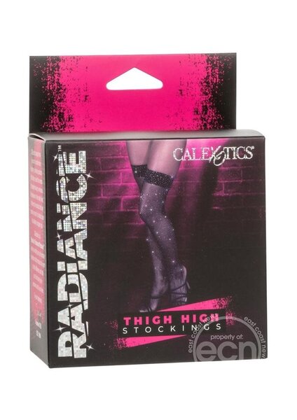 RADIANCE RADIANCE THIGH HI STOCKINGS BLACK-