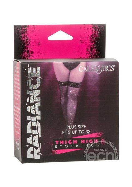 RADIANCE RADIANCE THIGH HI STOCKINGS BLACK-