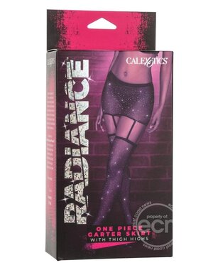 RADIANCE RADIANCE 1PC GARTER SKIRT THIGH HI BLACK